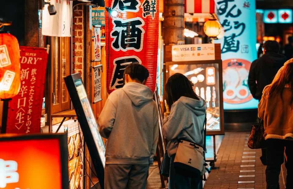 Dotonbori street fod in japan