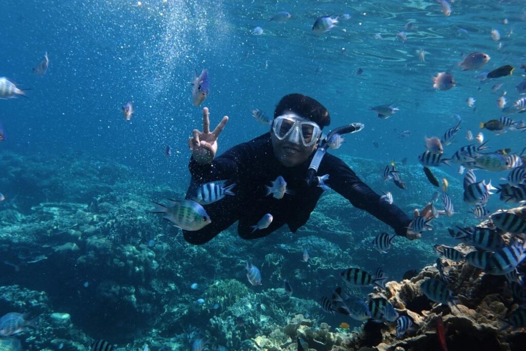snorkelling